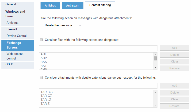 Photo inspiration: Gallery Detail: Content Filtering For Exchange Server