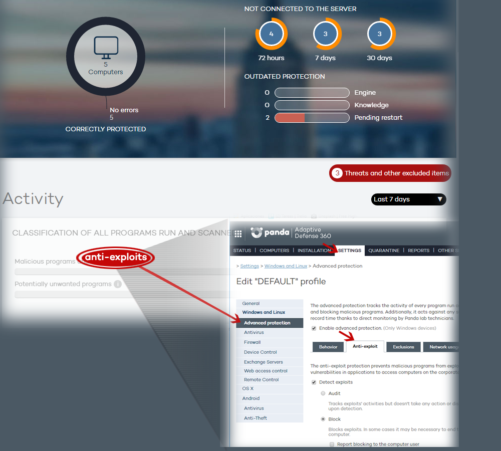 Maximize your protection with the new anti-exploit detection technology