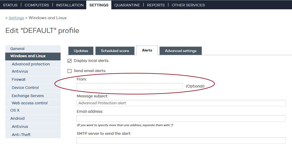 AlertSMTP