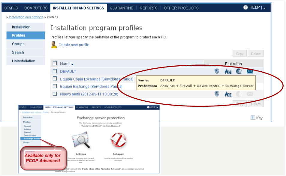 Proteccin para Exchange Servers