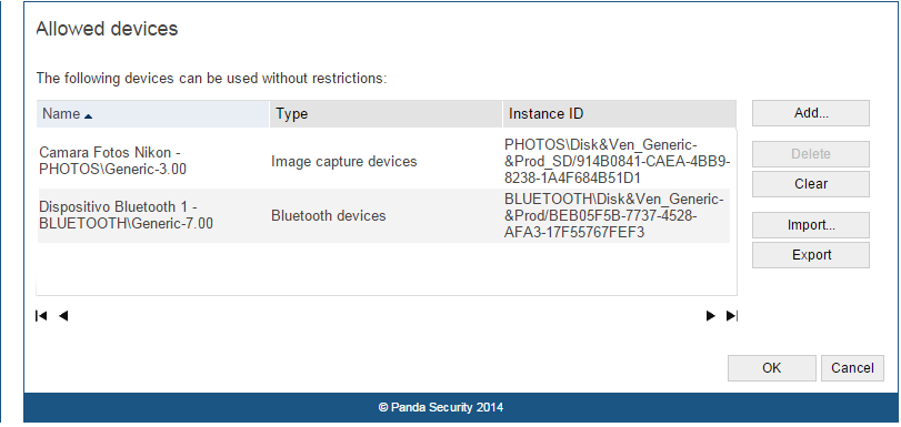 Added the ability to whitelist devices in the Device Control feature